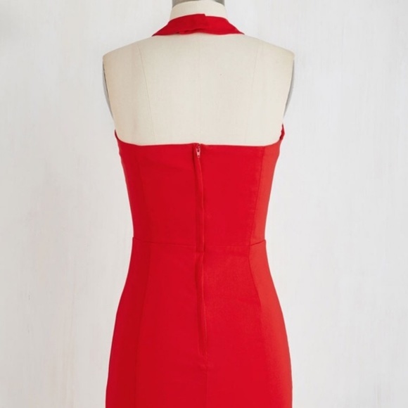 Collectif Sexy Cross top Pencil Midi Dress - Picture 2 of 3